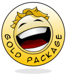 Cartoon Logo Design: Gold
